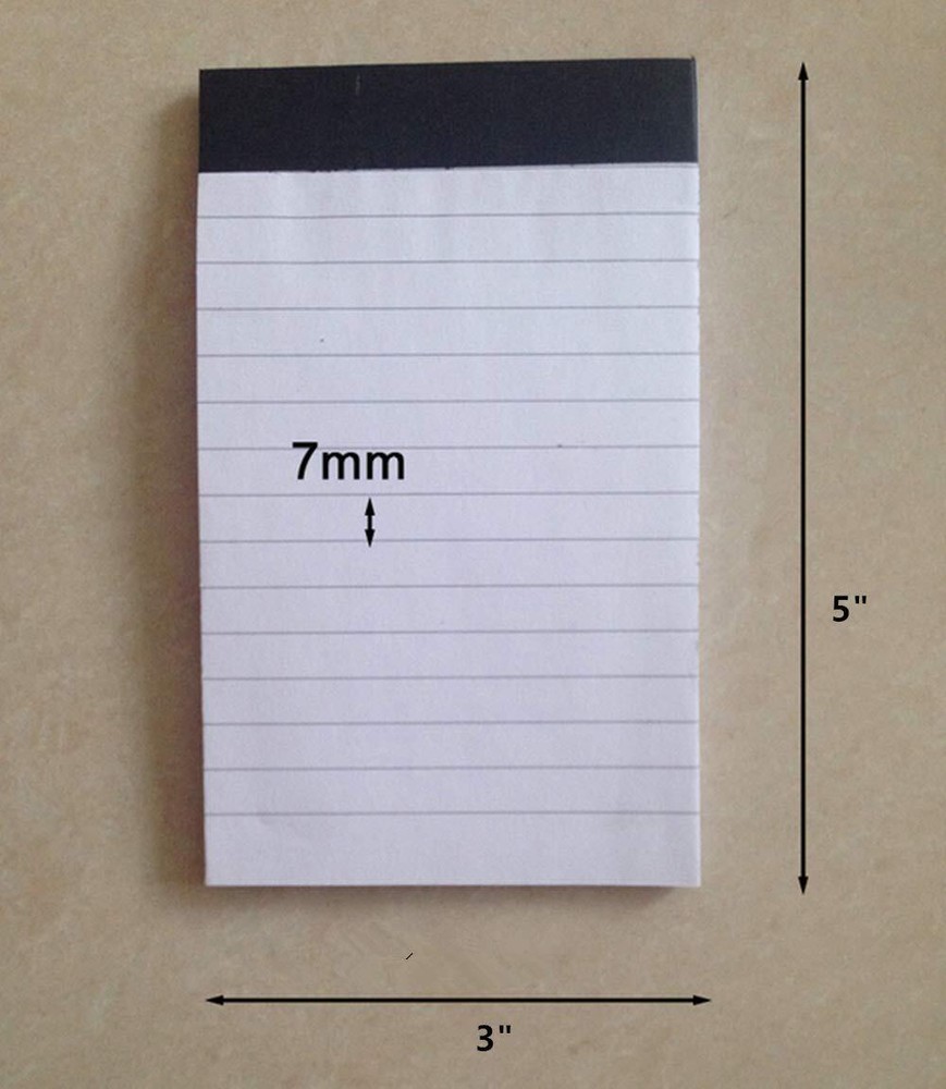 Mini Pocket Notepad Holder with 50 Lined SheetsRefillablewith Notebook Refill...