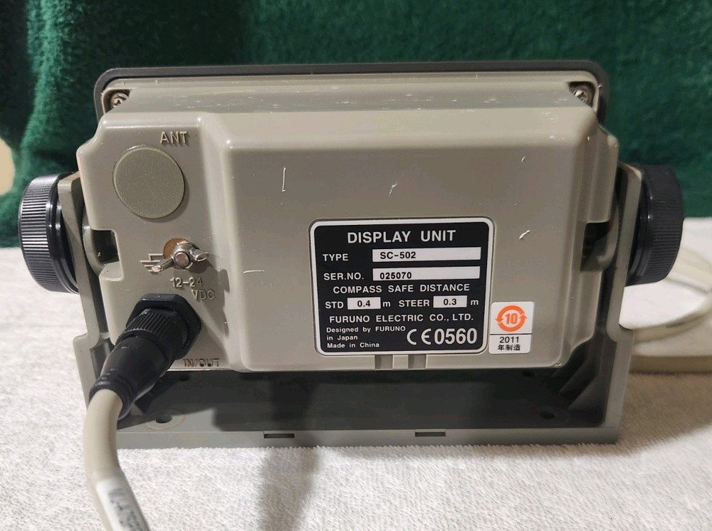 Furuno SC-502 Satellite Compass Display Head Unit Excellent Working Condition!