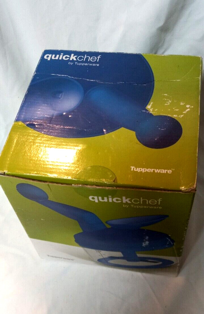 Tupperware Quick Chef Manual Food Processor Crank Chopper Mixer Whisk w/ Box
