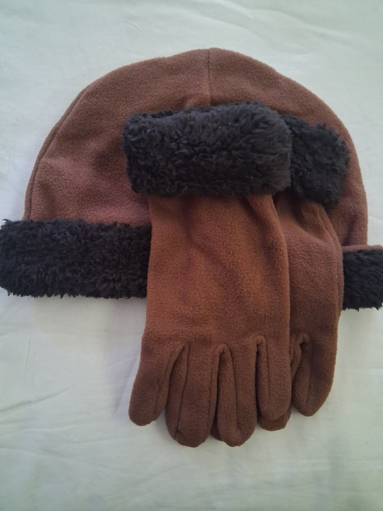 Seven Apparel Fleece Winter Hat Gloves Scarf 3 Pc Set