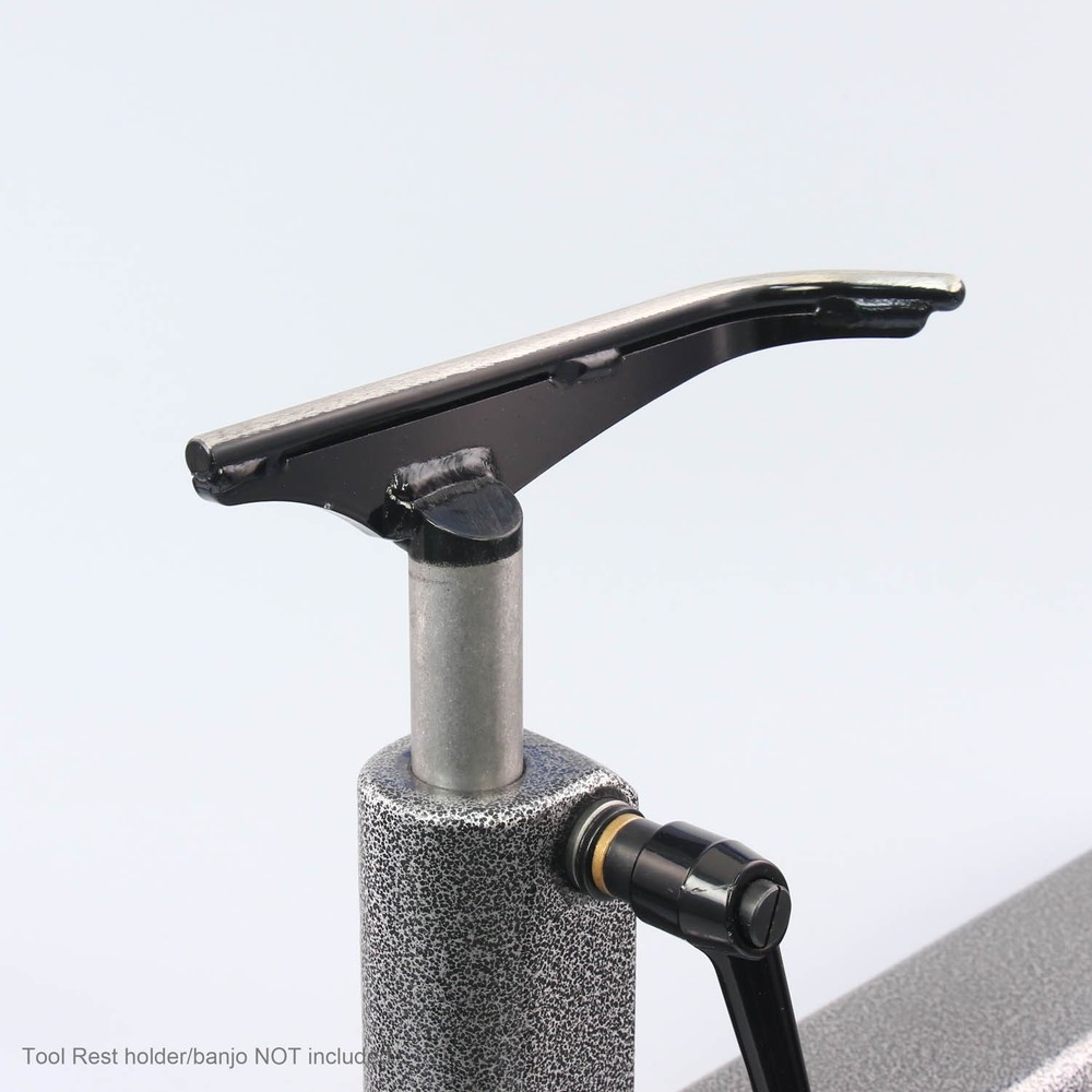 Robust, Small "J" Curved Tool Rest, 9" Wide, Long Post, Authorized Seller