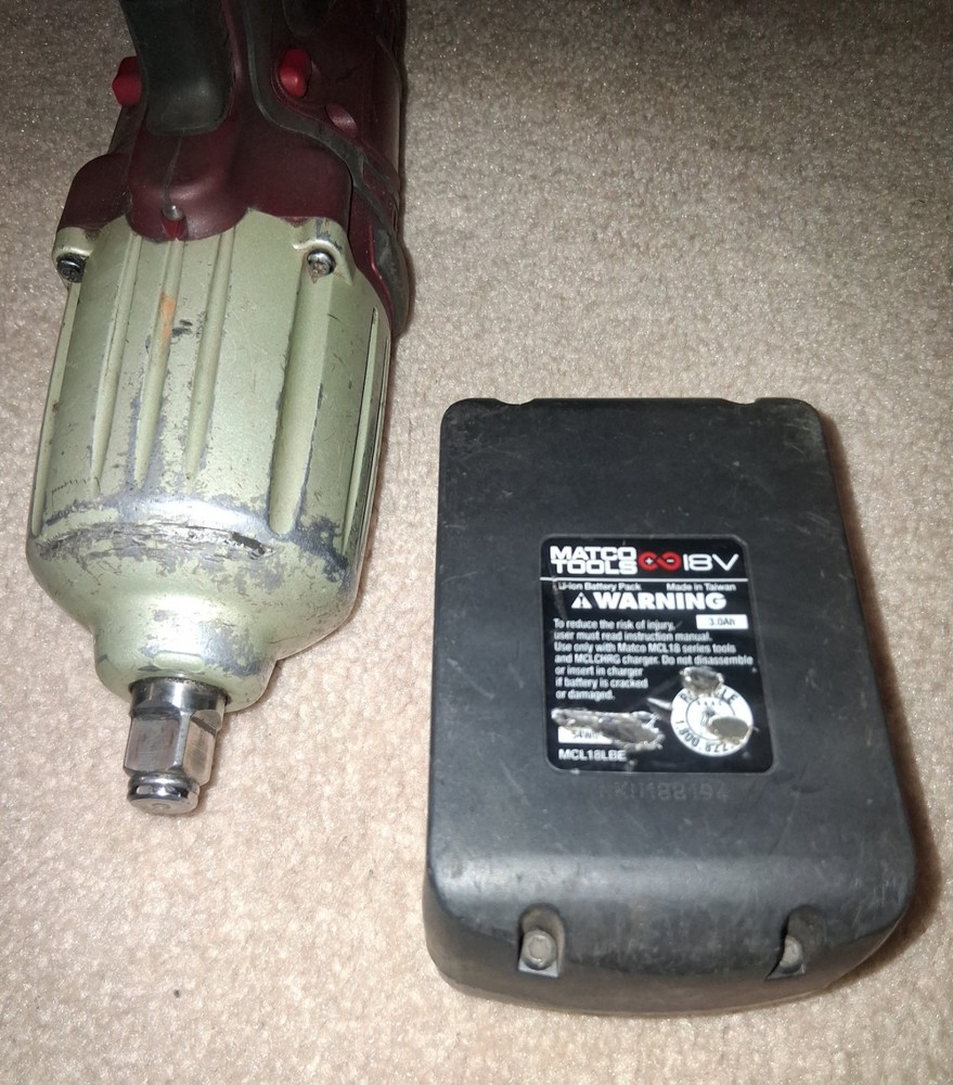 Matco Tools 18V 1/2 Impact Wrench Read Description
