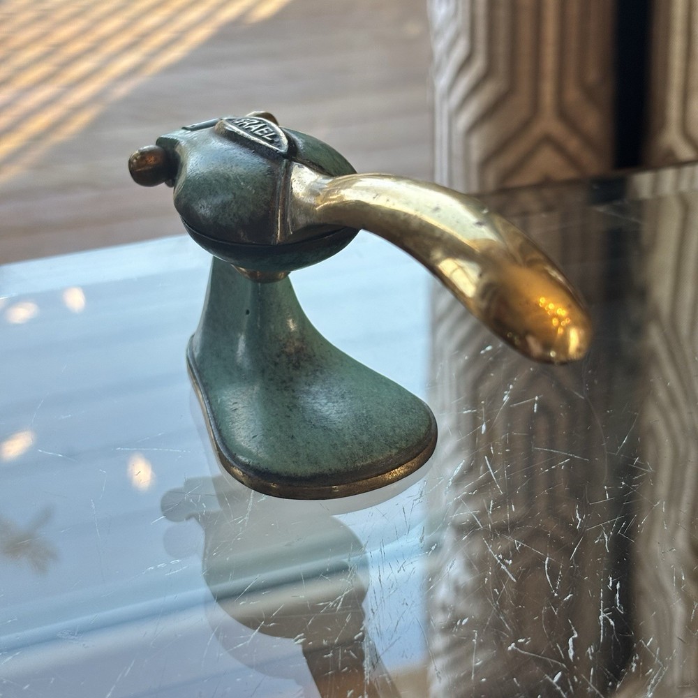 Vintage Brass Enameled Nutcracker, Made in Israel