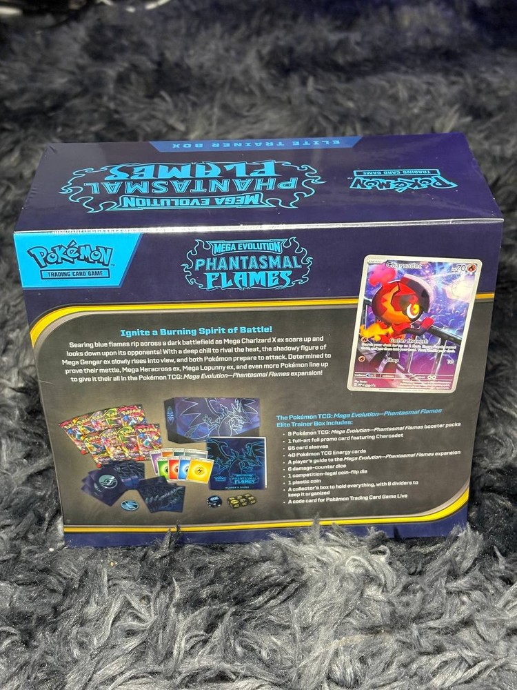 Pokémon Mega Evolution Phantasmal Flames Elite Trainer Box New Sealed