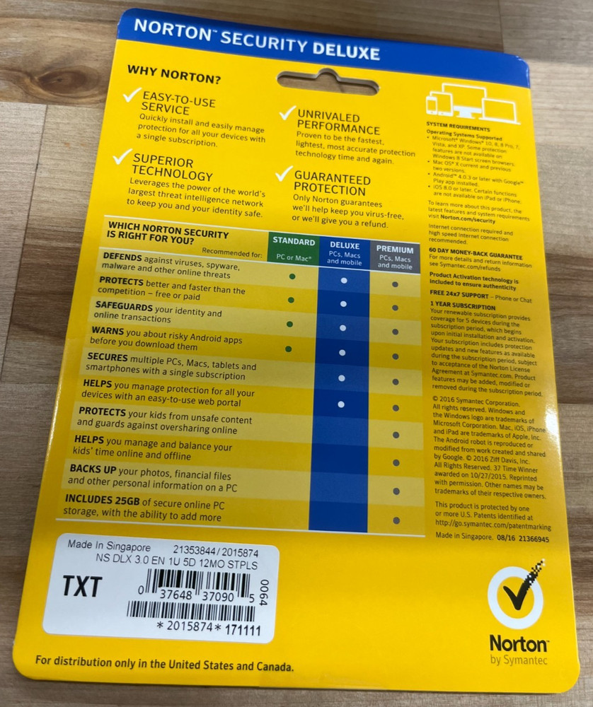 Norton Security Deluxe - 5 Device for 21353844