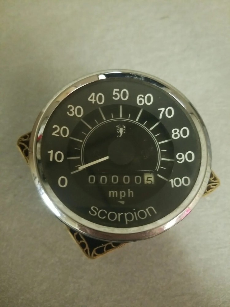 1973 Scorpion Snowmobile 100mph Speedometer Gauges