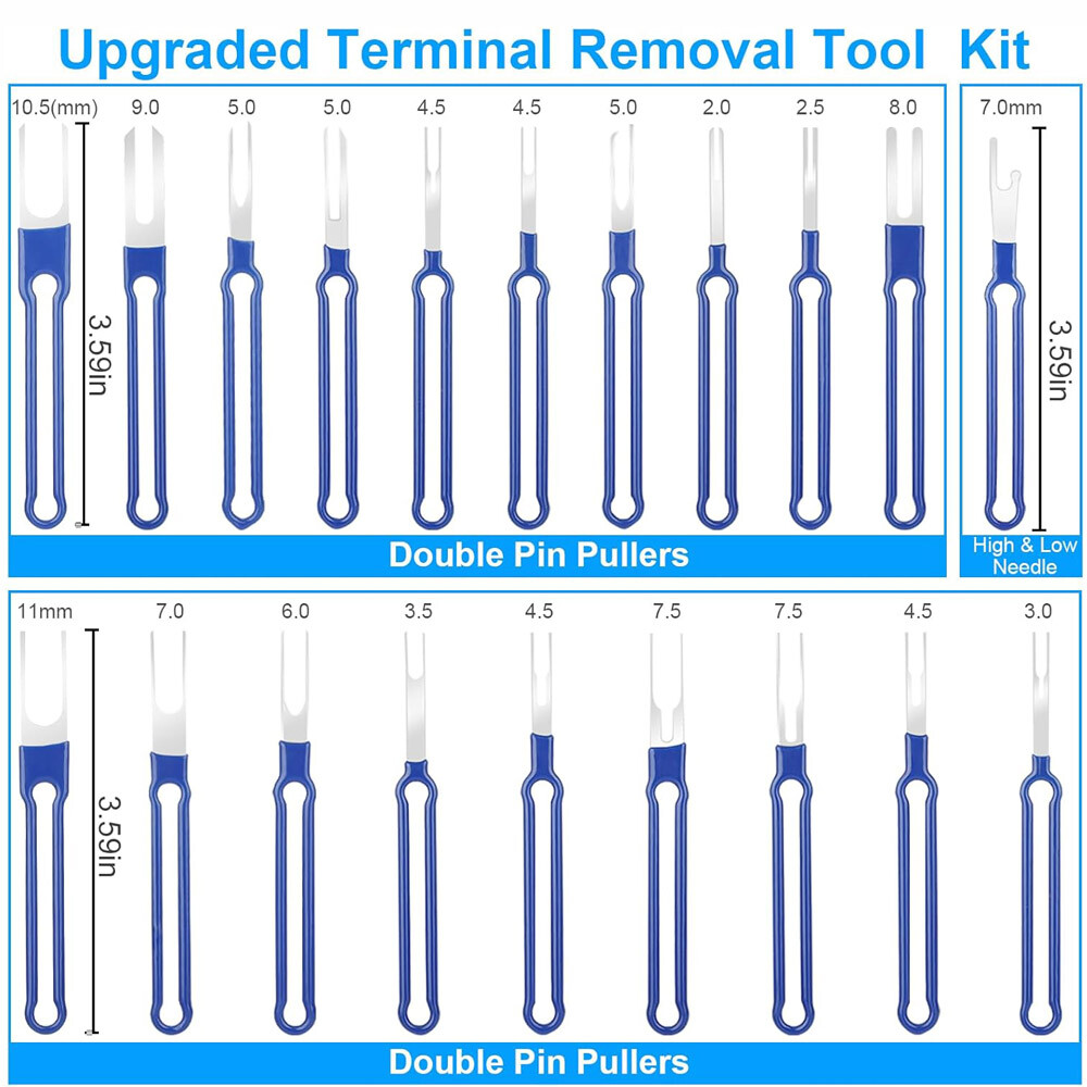 41x Pin Extractor Removal Kit Tool Terminal Ejector Connector w/ Protective Bag
