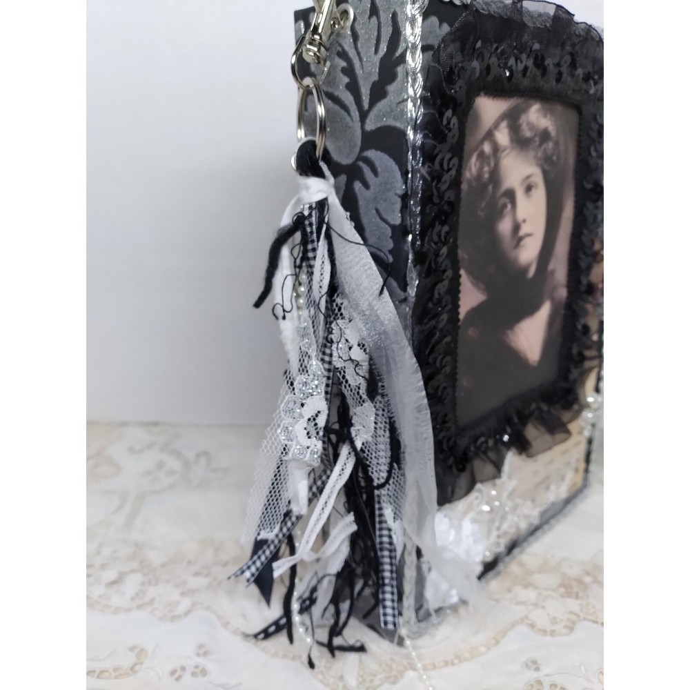 Old World Victorian Handmade Junk Journal Ephemera Interactive Keepsake Dangle