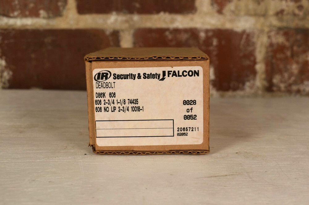 Falcon Security & Safety Deadbolts D861K 606 w/ Instructions