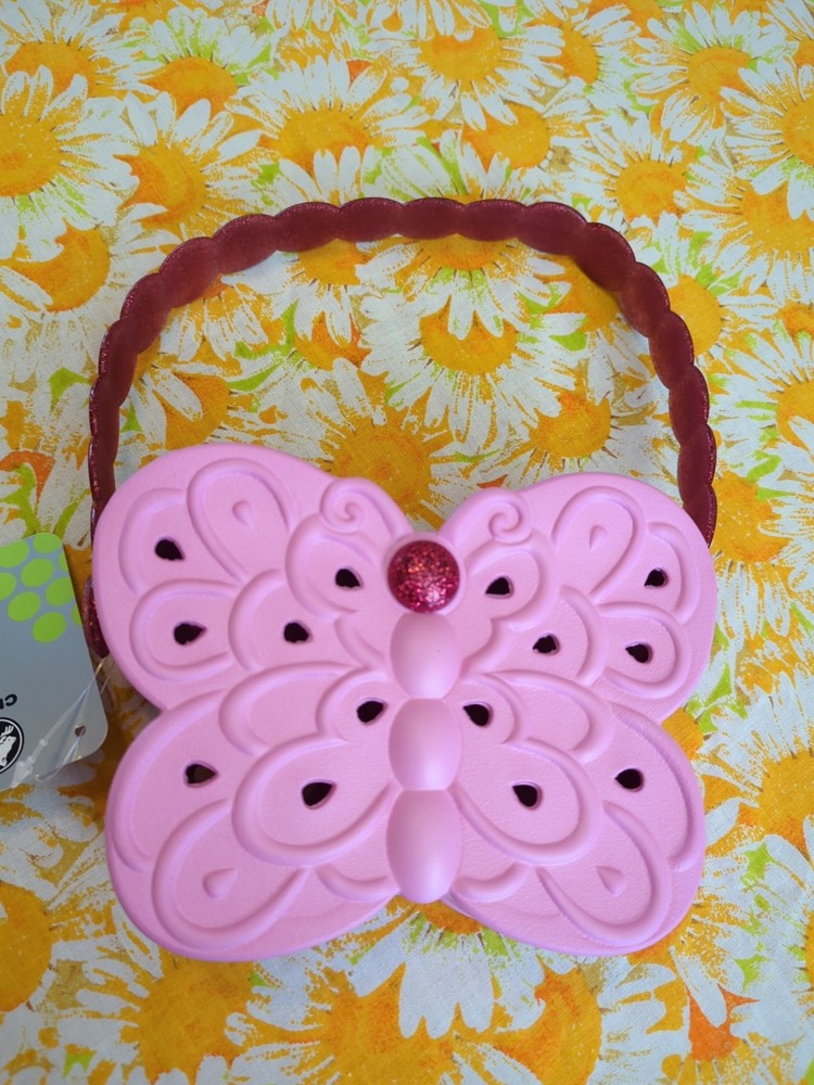 Pink Butterfly Purse wGlitter Strap Easter Gift Spring