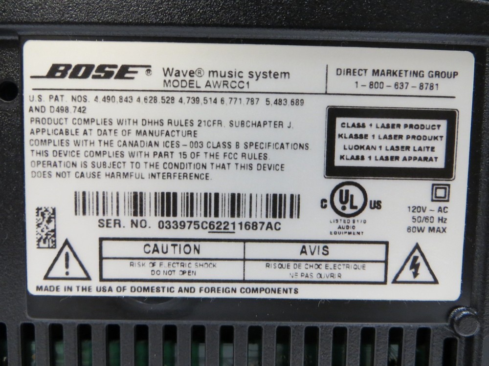 Bose Wave Music System AWRCC1 w/ Remote control work great