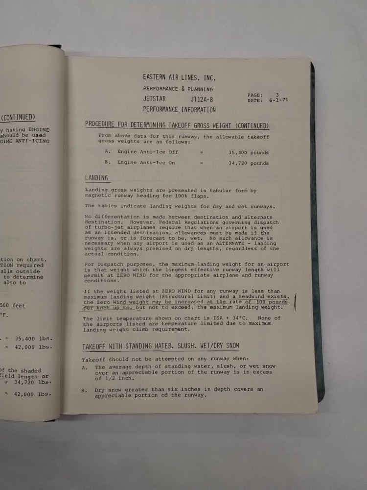 Eastern Jetstar JT12A-8 Performance & Planning Manual-Copy