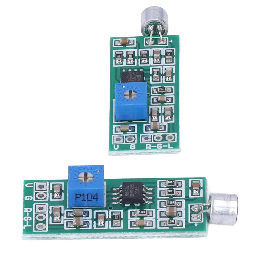 Microphone Pickup Module Dual Channel Output Adjustable Gain Amplifier Board For