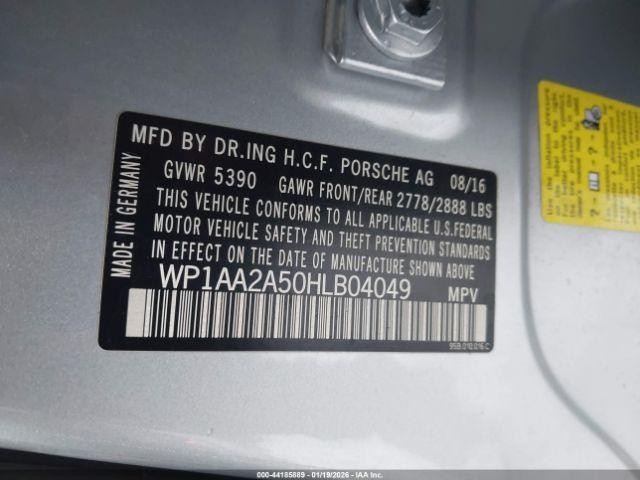 Used Front Left Door Assembly Front fits: 2017 Porsche MACAN Front Left Grade B