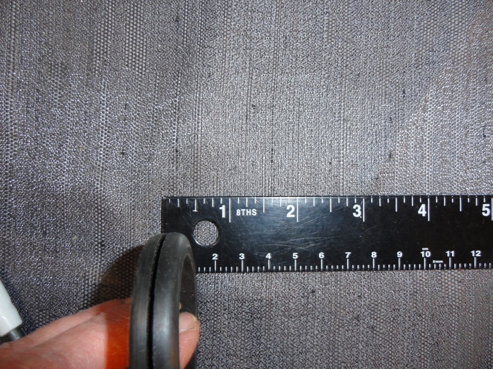 QUANTITY 4 BLACK RUBBER SEALS 2 1/4 INCH DIAMETER