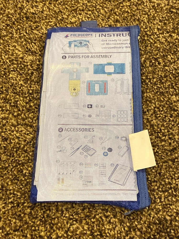 Foldscope Instruments, Unassembled Microscope, Single Kit
