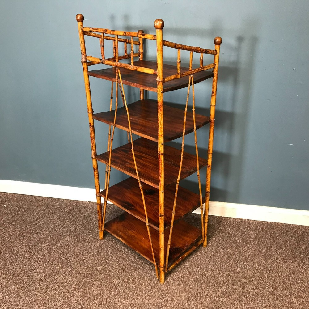 Antique Rattan Bookshelf