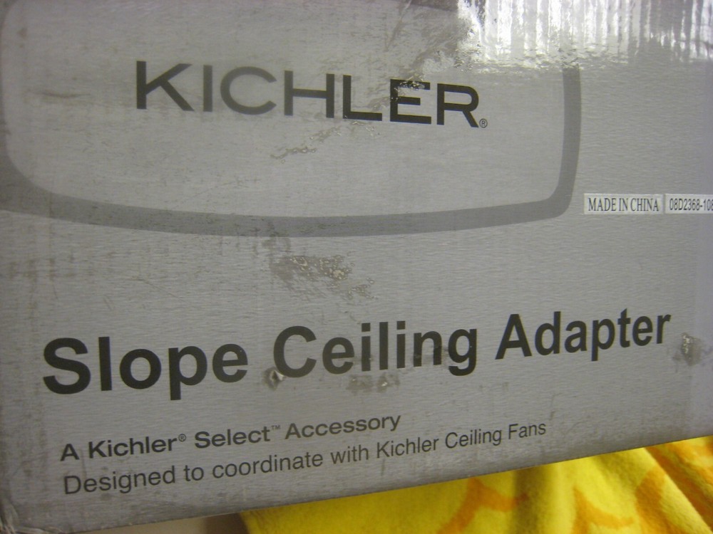 Kichler Slope Adapter, Distressed Black - 337005DBK
