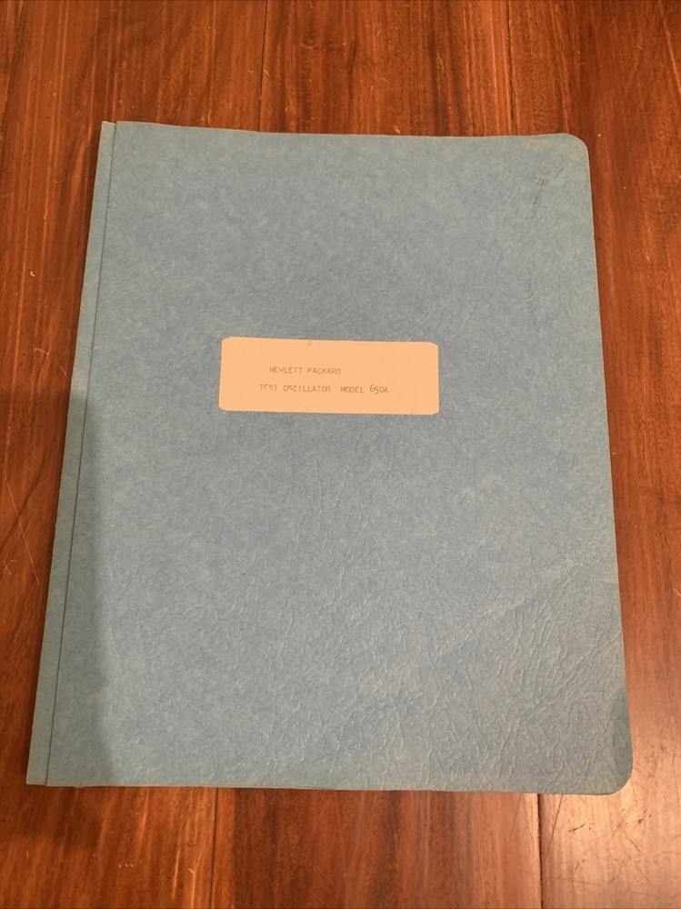HP 650A ~ Test Oscillator Operating & Servicing Manual ~ TS-A-747029