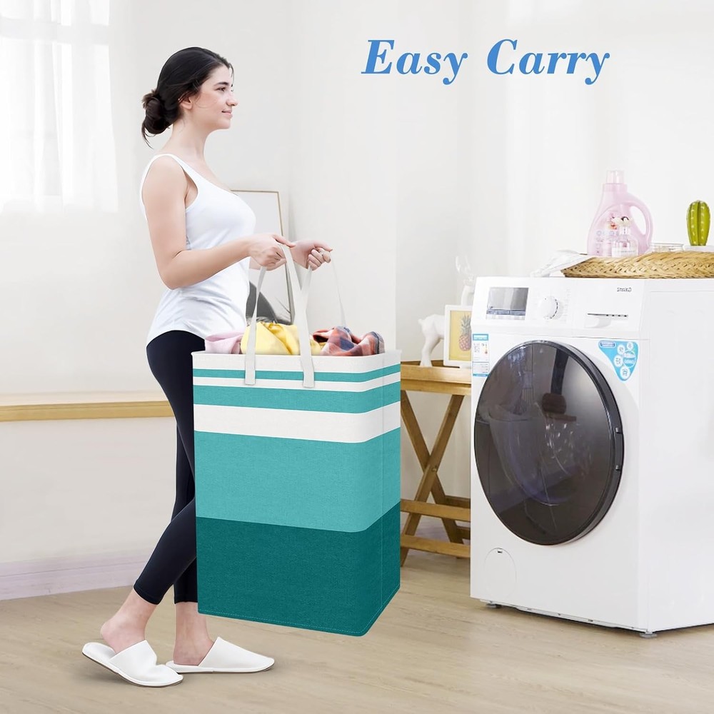 3-Pack Laundry Basket Freestanding Waterproof Laundry Hamper Collapsible Tall