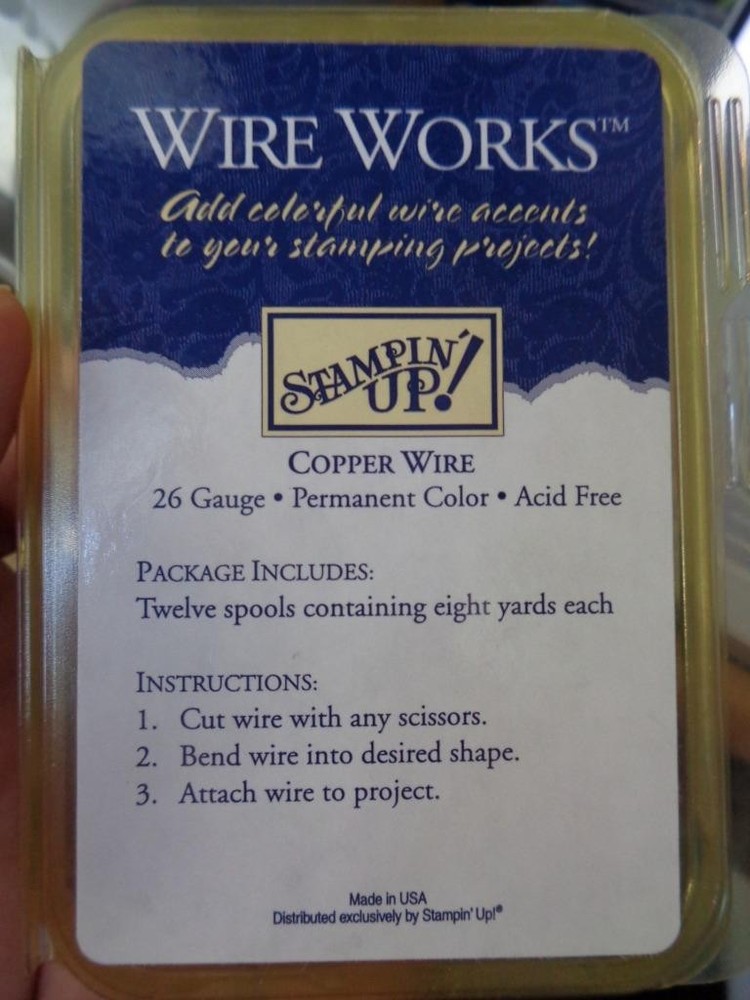 Stampin' Up Wire Works Copper Wire 12 spools