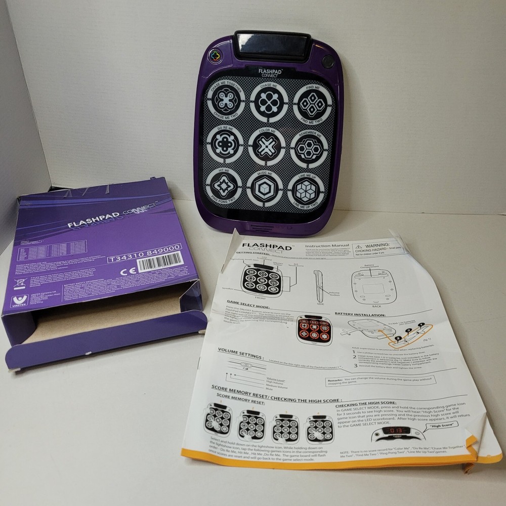Flashpad Connect Touchscreen Electronic Board Game Memory Game Hand Held