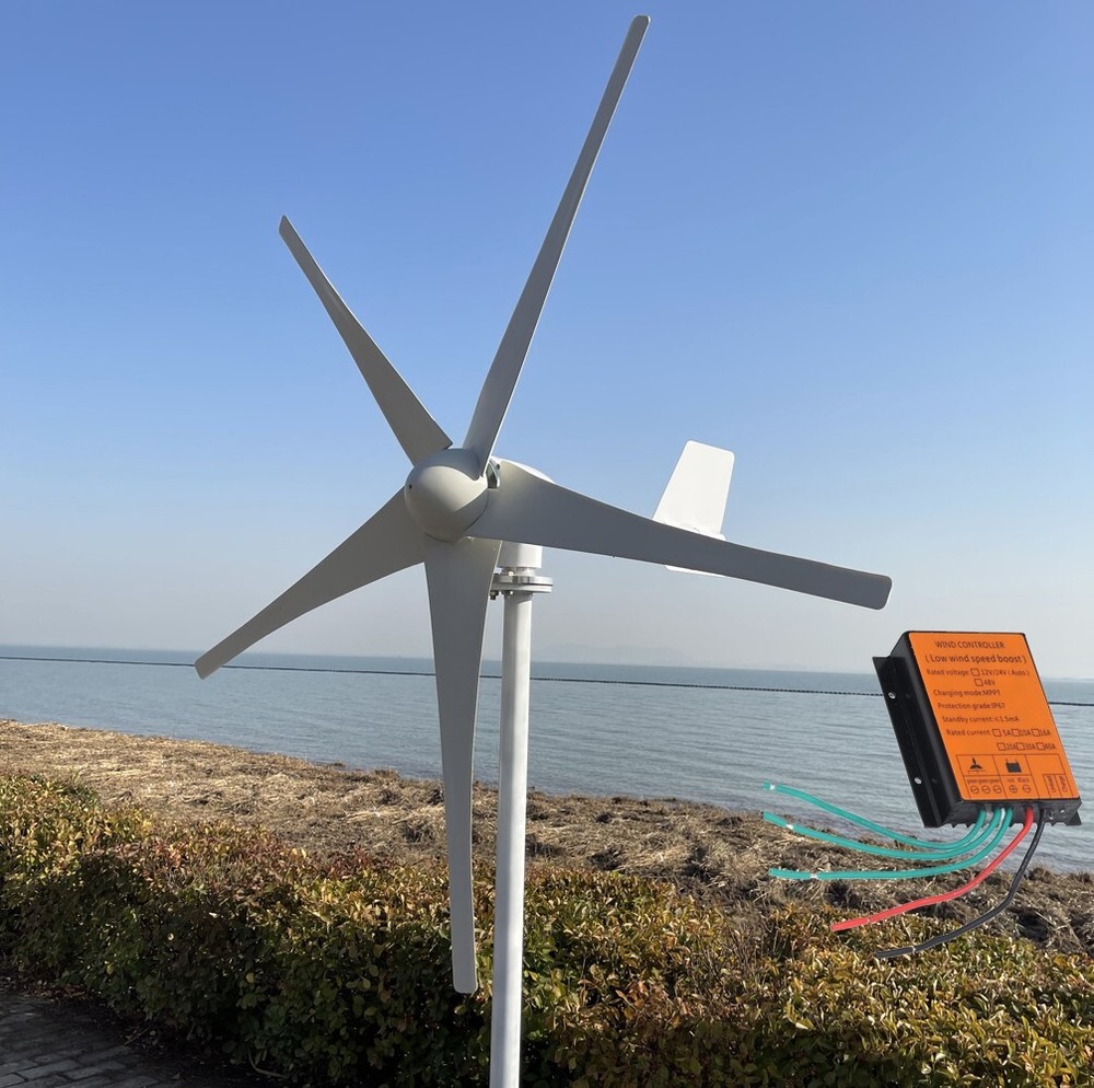 2000W 12V --48V Wind Turbine Generator 3-phase Windmill w/ Charge Controller US