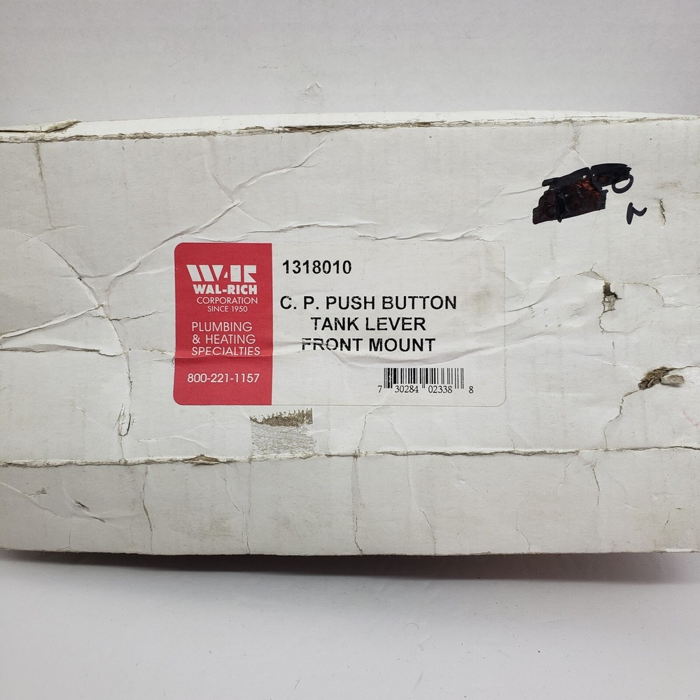 Wal-Rich Toilet Push Button Front Mount #1318010