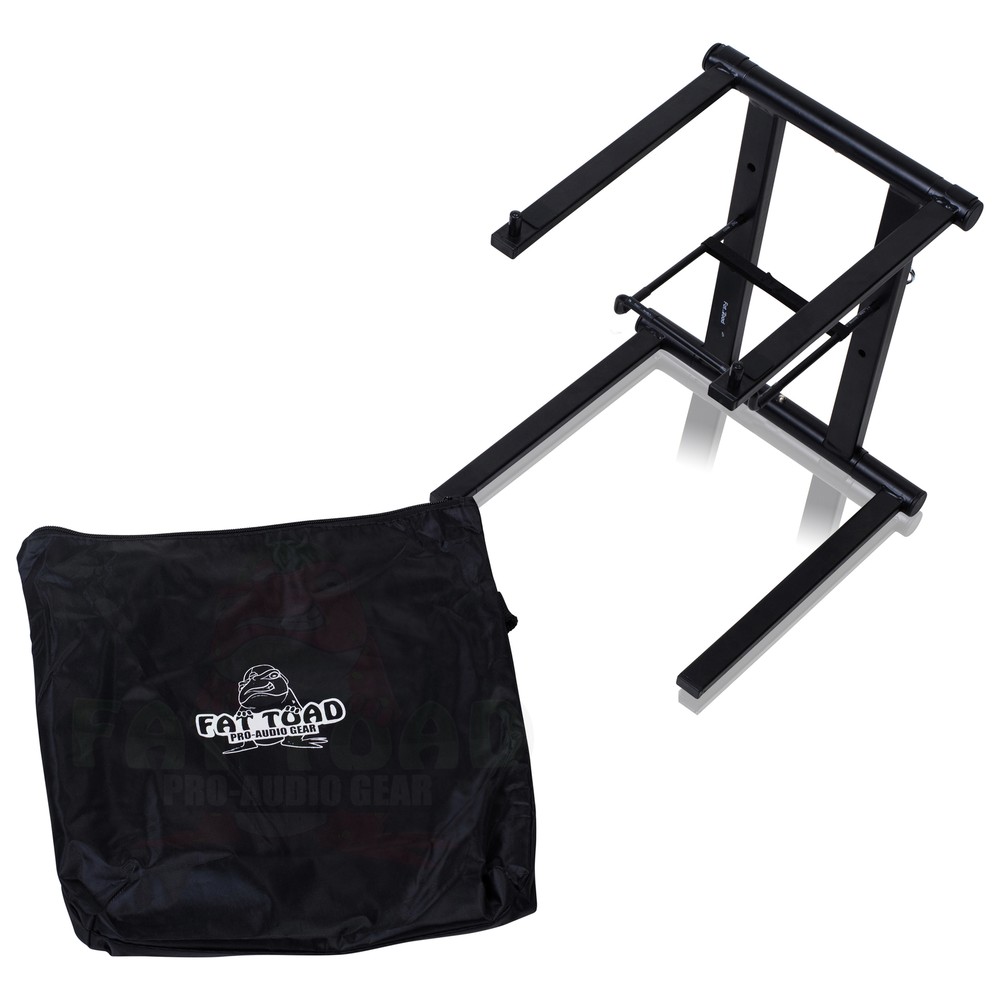 (2x BUNDLE) DJ Booth Laptop Stand by FAT TOAD | Sub-Tray Shelf Rack iPad Tablets