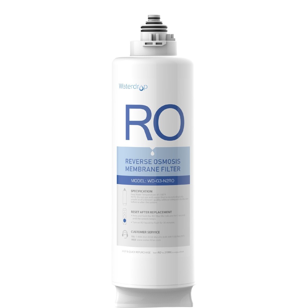 Waterdrop WD-G3-N2RO Filter, Replacement for WD-G3-W Reverse Osmosis System