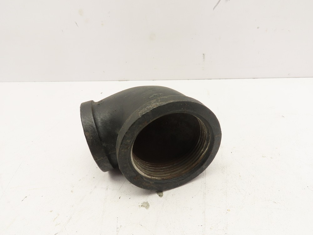 2-1/2" x 2" 90 Degree Reducing Elbow Schedule 40 Black Iron