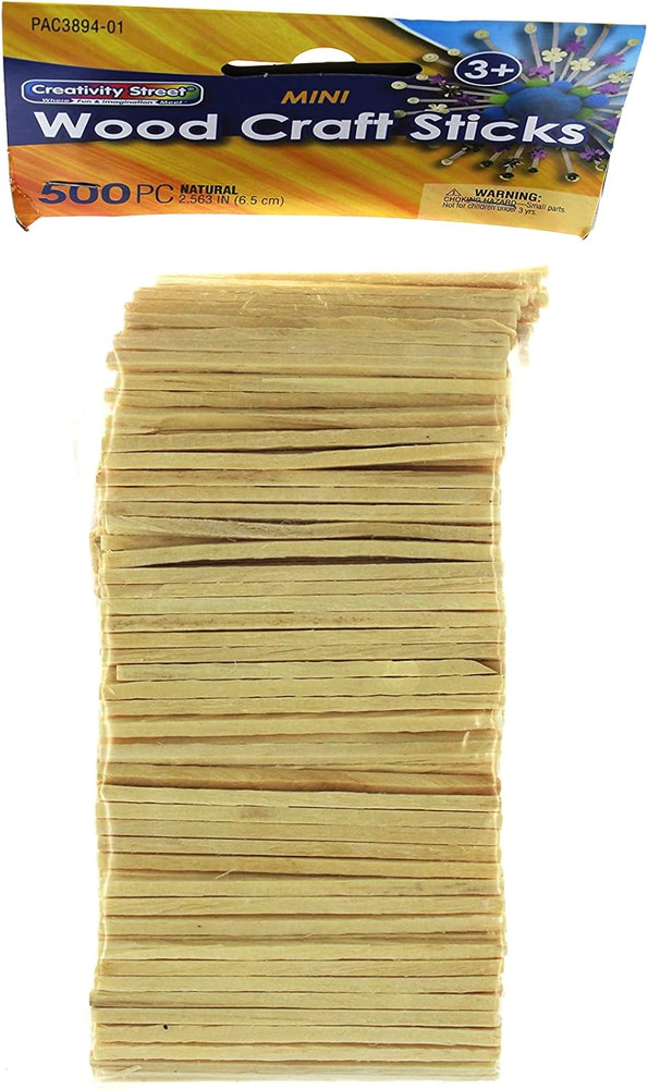 CK-389401 MINI CRAFT STICKS 500 PCS NATURAL