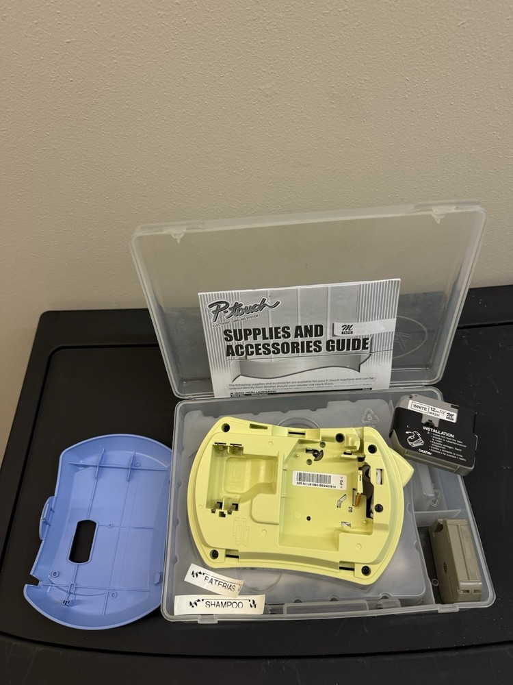 Brother P-Touch PT-70 Label Maker Printer & Storage Case ~Date/Time~ Tested!