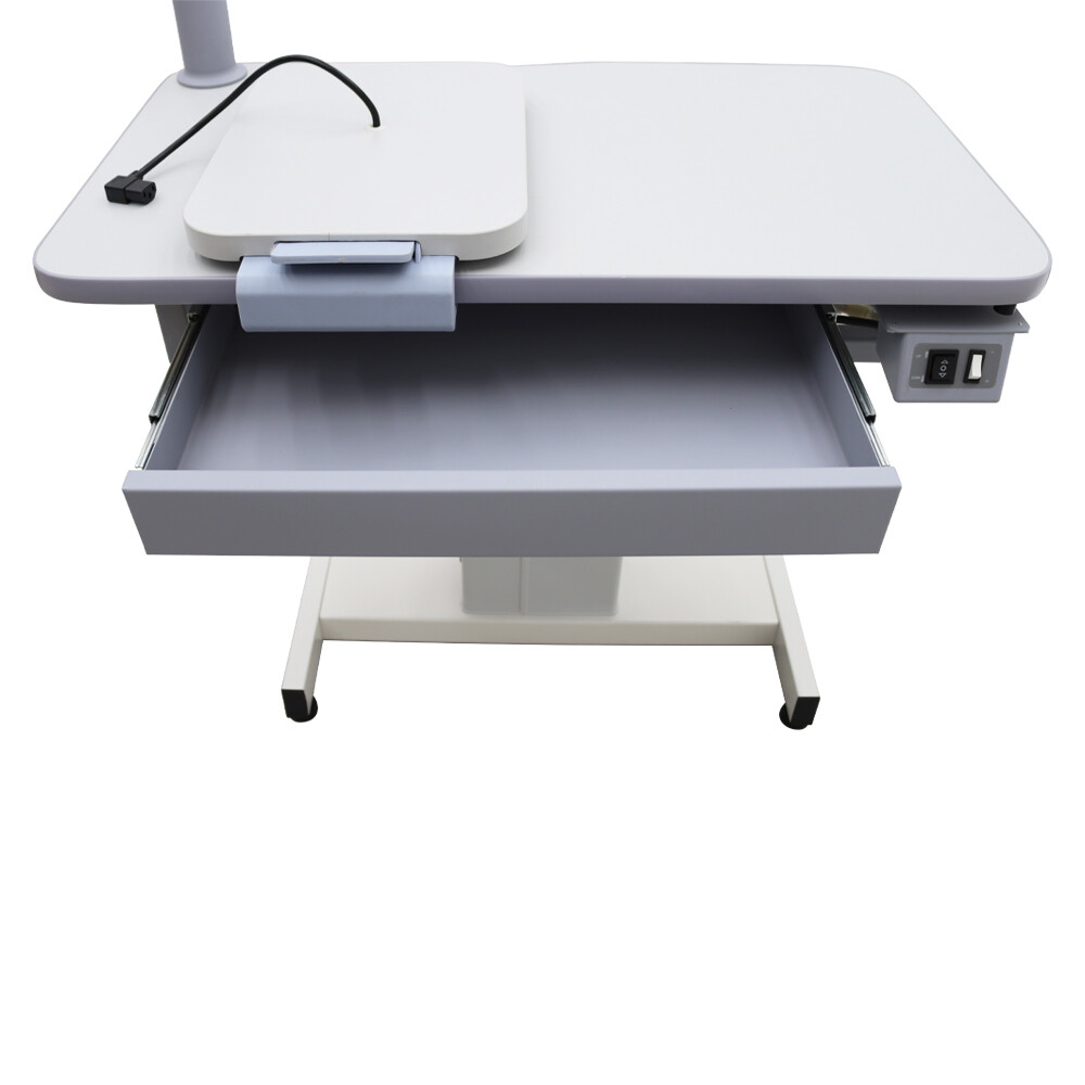 Auto Optical Optometry Table Eyeglass Test Adjustable Height 110V Load 165lbs