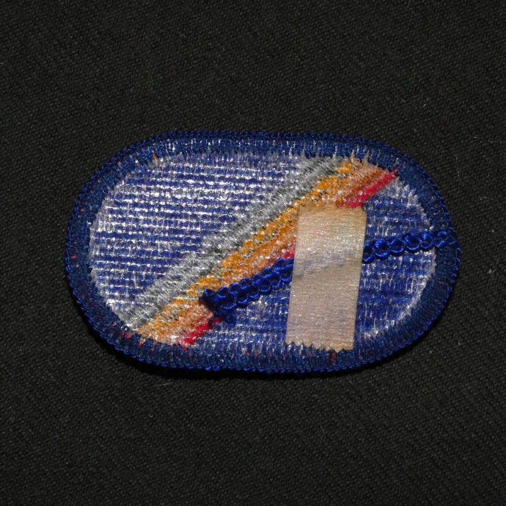 Original 1990s US Army 7th Special Operations Support Command Oval Wing Backing