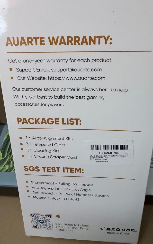 3 Pack Screen Protector Nintendo Switch Tempered Diamond Glass w Alignment Frame