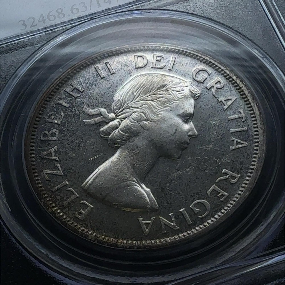 1960 Canada Silver Dollar $1 PCGS MS63