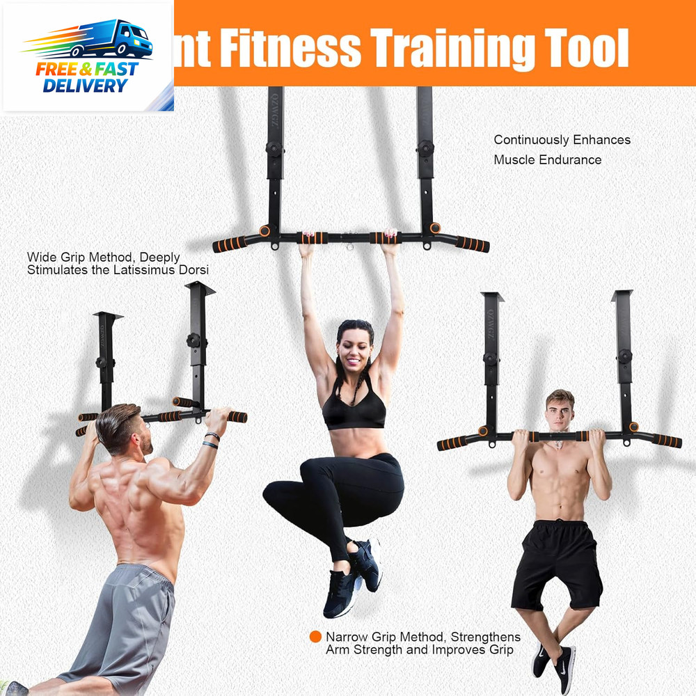 Height Adjustable Pull up Bar, Heavy Duty Pull up Bar, Barmount, Ceiling Mount,