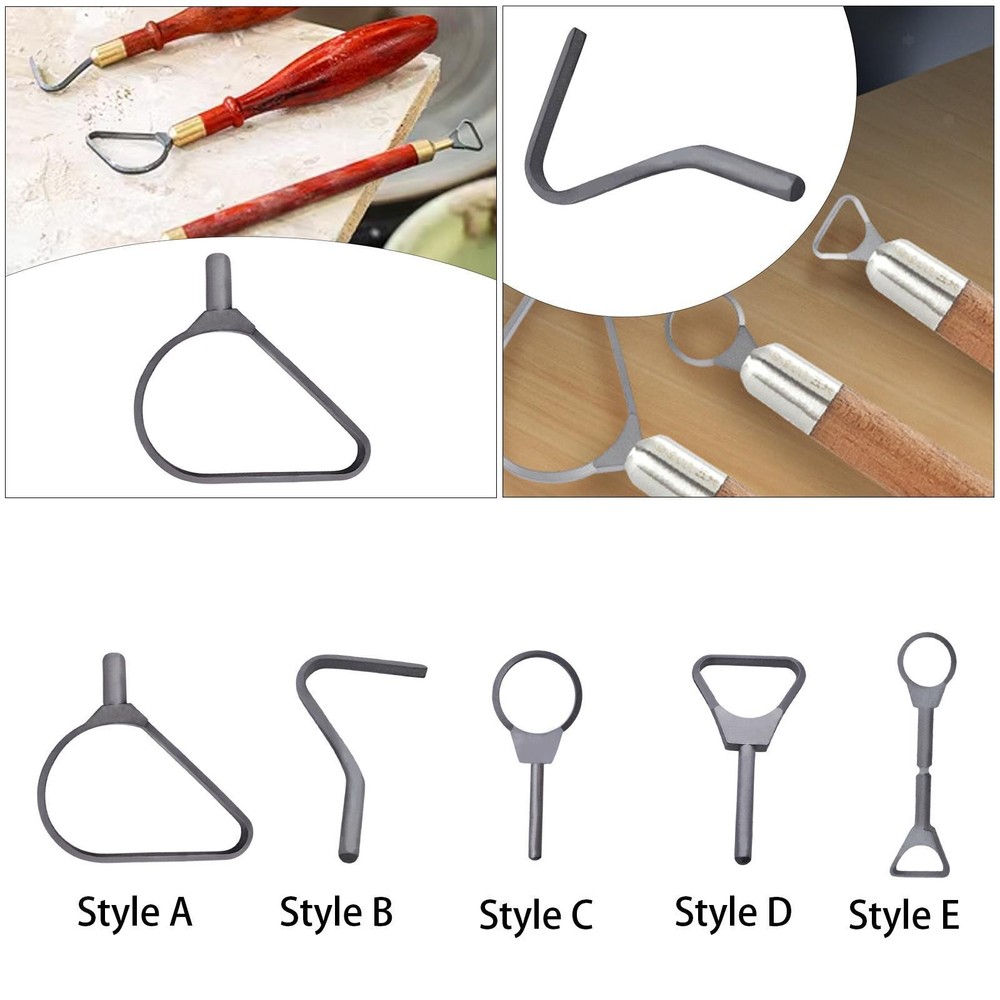Clay Sculpting Tool Pottery Trimming Tool Rust Resistant Shaping Engraving Short