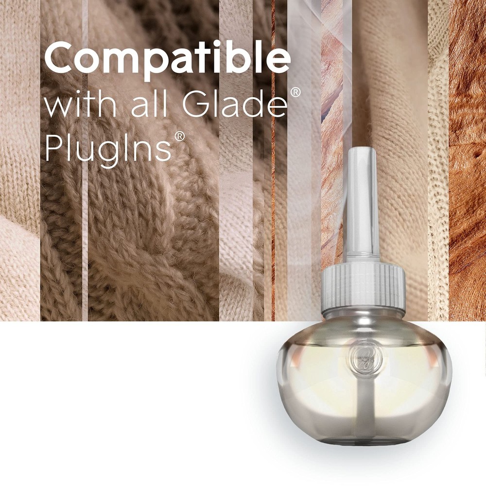 Glade PlugIns Refills Cashmere Woods Essential Oils 6.7oz 10 Ct