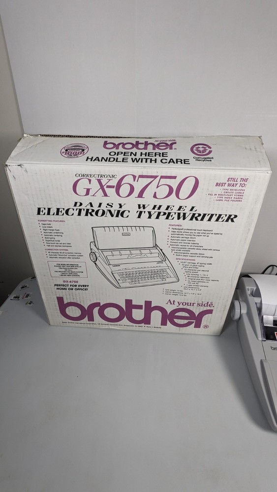 Brother GX-6750 Correctronic Electronic Typewriter Tested Working Cleaned