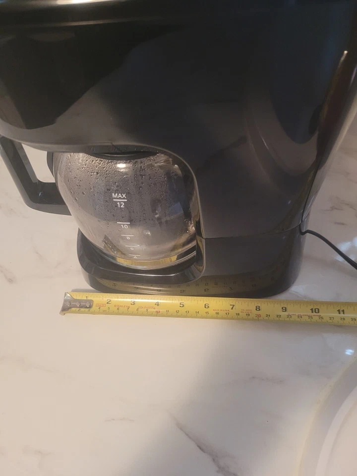 Mainstays 12 Cup Programmable Coffee Maker Black Model 552955 Drip Coffee Pot