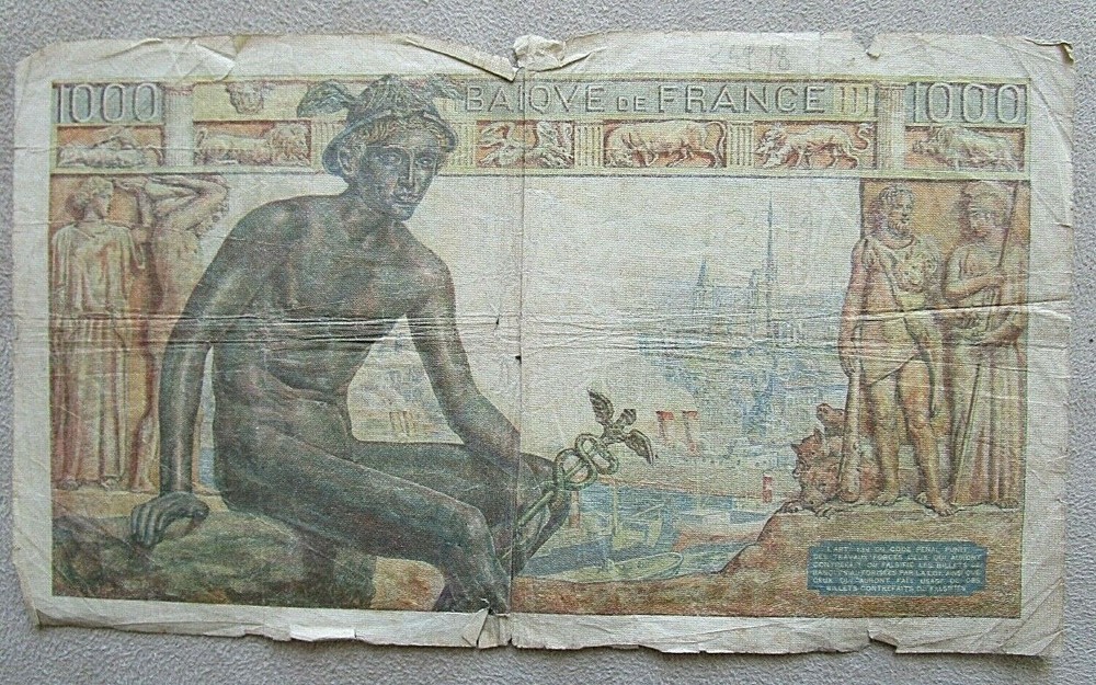 MILLE FRANCS 1942 AS PICTURED