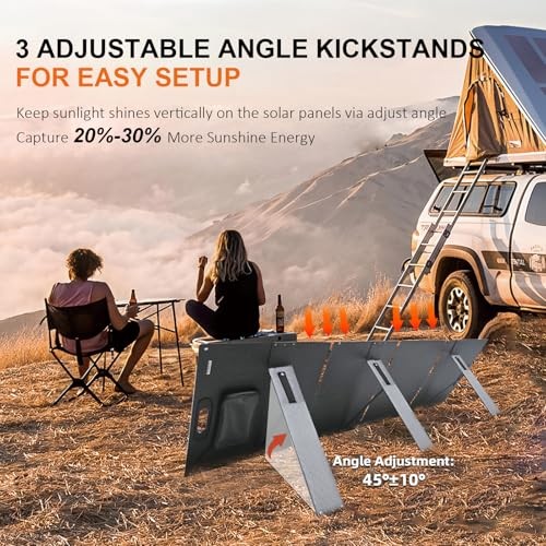 200 Watt Portable Solar Panel for Power Station, Foldable Solar Panel Solar