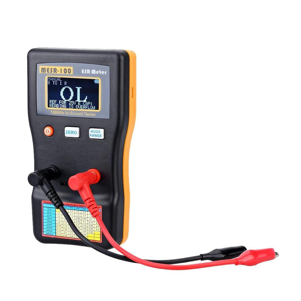 MESR-100 V2 Auto Ranging ESR & Low Ohm Meter for Capacitors Testing