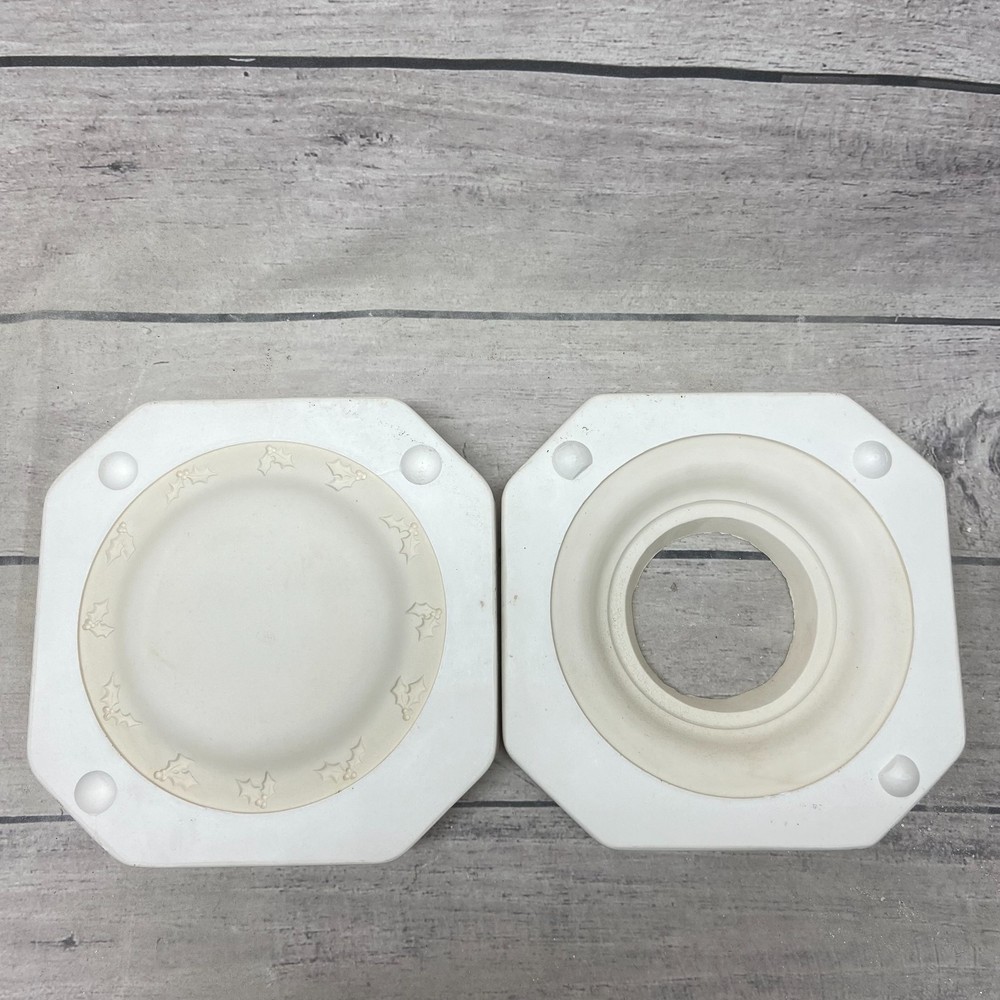 Vintage 1975 Duncan Ceramic Casting Mold Holly Plate #384-A