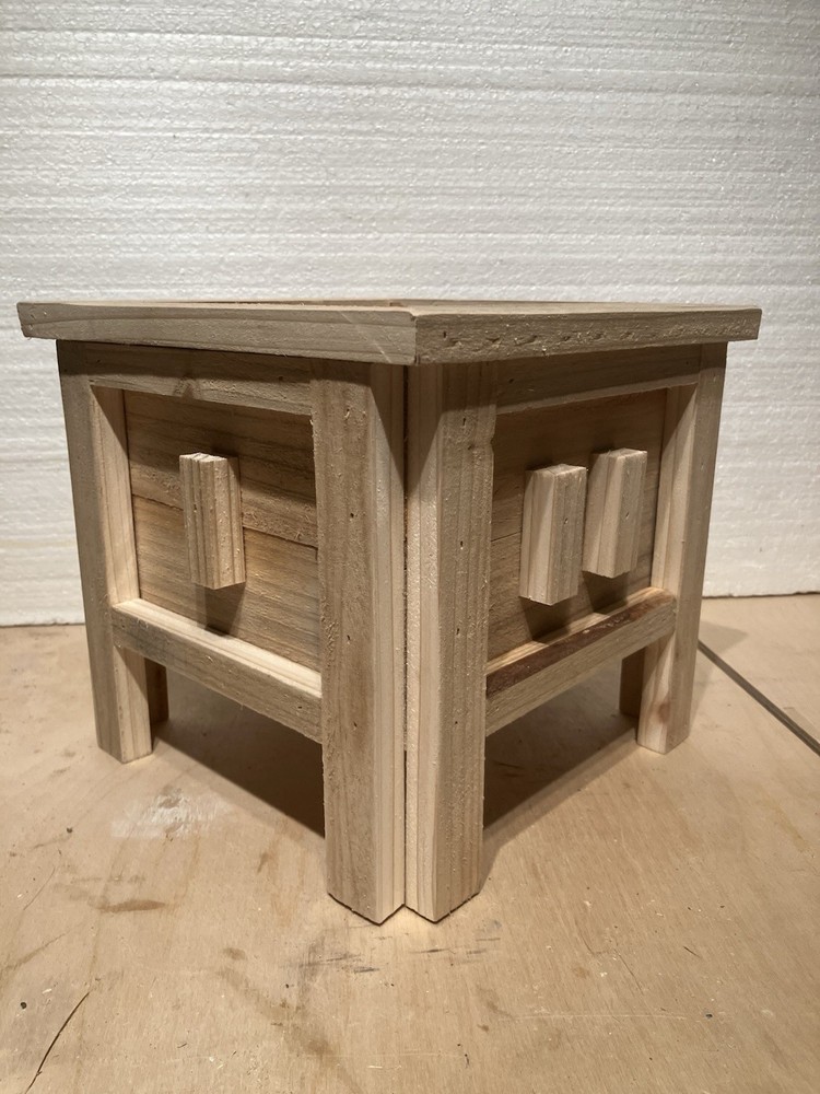 Rustic Wooden Cedar Planters Box Home Decor Storage Multipurpose