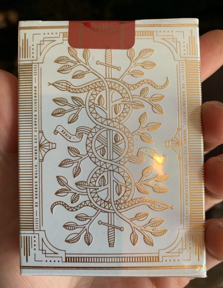 WHITE GOLD Theory11 MONARCH Playing Card Deck