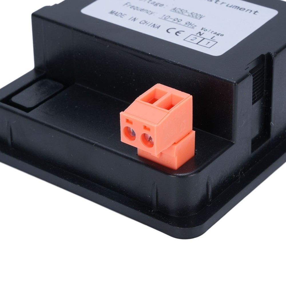 Digital AC Voltmeter Frequency Meter Tester Gauge Panel Mounting LED Display