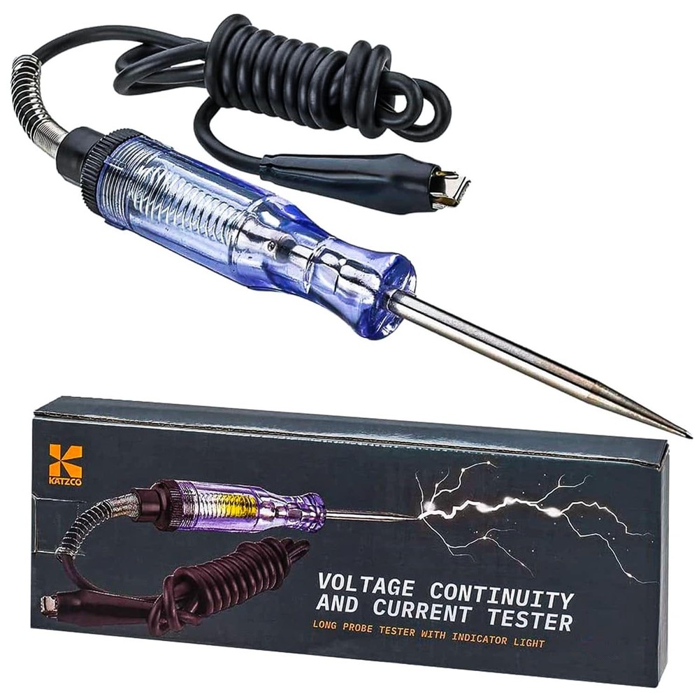 Multi-Functional Electrical Tester - 6-12V DC & 24V AC - Sharp Probe, Heavy Duty